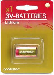 CR123A batteri är ett litiumbatteri till bland annat AJAX larm enheter, kameror, externa blixtar, ficklampor, brandvarnare och ö