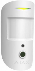 Ajax MotionCam, Kamera- och rörelsedetektor inomhus husdjursimmun Vit